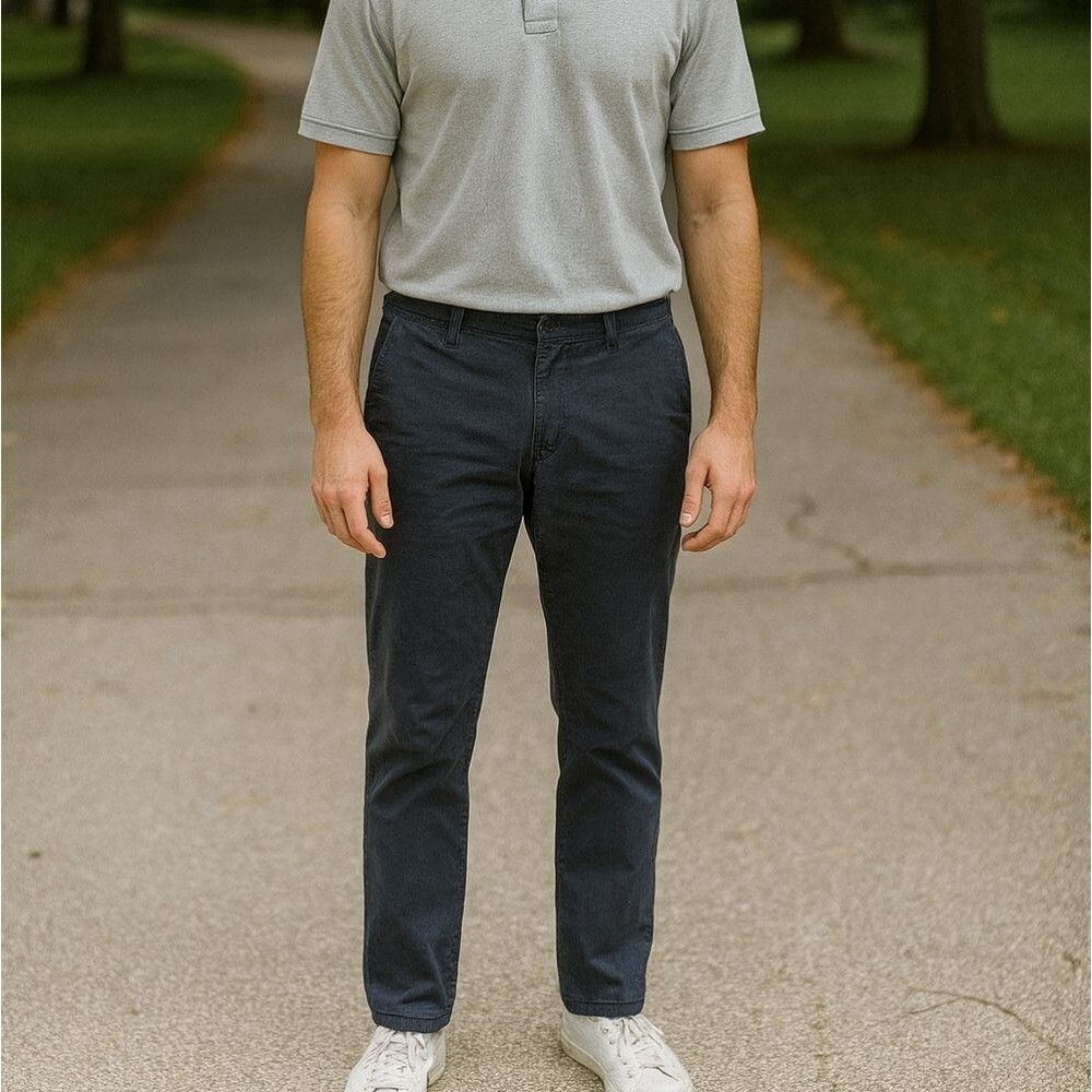 Brax Feel Good Blue Pants Men’s 40x34 Classic Straight Preppy Casual *Flaws*